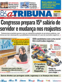 Capa do jornal A Tribuna 31/05/2025