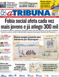 Capa do jornal A Tribuna 31/08/2025
