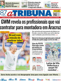 Capa Jornal A Tribuna