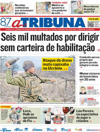 Capa do jornal A Tribuna 02/05/2026