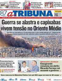 Capa do jornal A Tribuna 03/03/2026