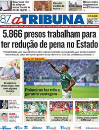 Capa do jornal A Tribuna 03/08/2026