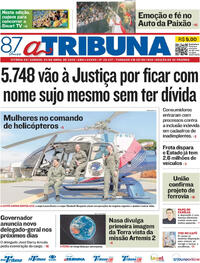 Capa do jornal A Tribuna 04/04/2026