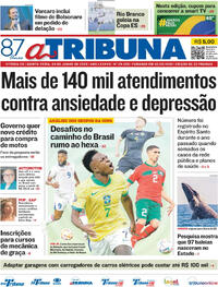 Capa Jornal A Tribuna