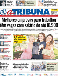 Capa Jornal A Tribuna