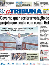 Capa do jornal A Tribuna 06/02/2026