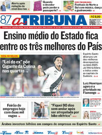 Capa do jornal A Tribuna 06/08/2026