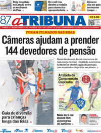 Capa do jornal A Tribuna 07/01/2026