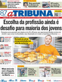 Capa do jornal A Tribuna 07/06/2026