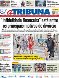 Capa do jornal A Tribuna 08/02/2026