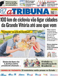 Capa do jornal A Tribuna 08/08/2026