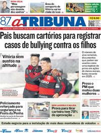 Capa do jornal A Tribuna 09/04/2026