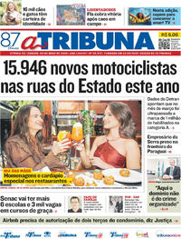 Capa do jornal A Tribuna 09/05/2026
