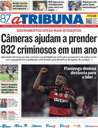 Capa do jornal A Tribuna 10/08/2026