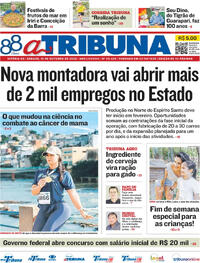 Capa Jornal A Tribuna