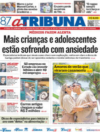 Capa do jornal A Tribuna 11/01/2026