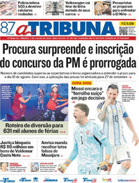 Capa Jornal A Tribuna