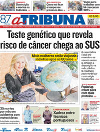 Capa do jornal A Tribuna 11/08/2026