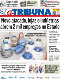 Capa Jornal A Tribuna