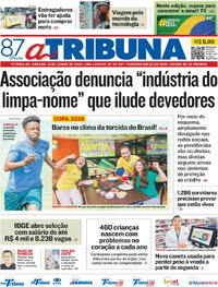 Capa Jornal A Tribuna