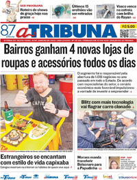 Capa do jornal A Tribuna 16/01/2026