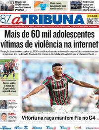 Capa do jornal A Tribuna 16/03/2026