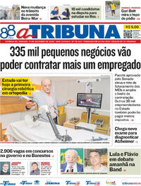Capa Jornal A Tribuna