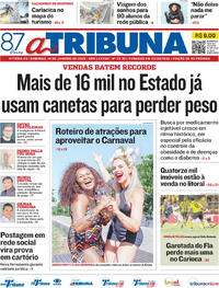 Capa do jornal A Tribuna 18/01/2026