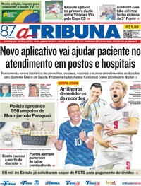 Capa do jornal A Tribuna 18/06/2026