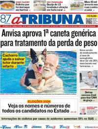 Capa Jornal A Tribuna