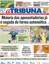Capa do jornal A Tribuna 20/06/2026