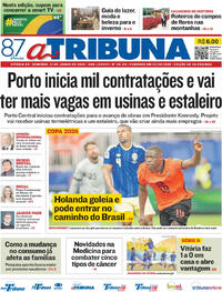 Capa Jornal A Tribuna