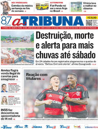 Capa do jornal A Tribuna 22/01/2026