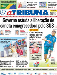 Capa Jornal A Tribuna