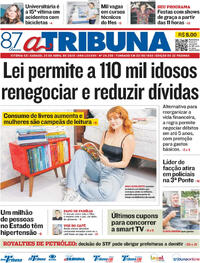 Capa do jornal A Tribuna 25/04/2026