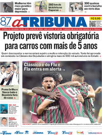 Capa do jornal A Tribuna 26/01/2026