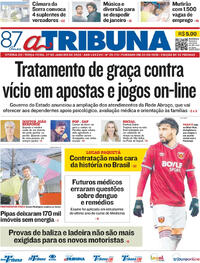 Capa do jornal A Tribuna 27/01/2026