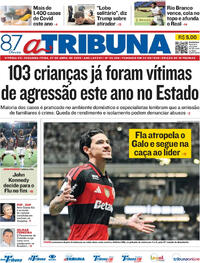 Capa do jornal A Tribuna 27/04/2026