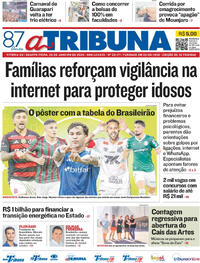 Capa do jornal A Tribuna 28/01/2026