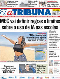 Capa do jornal A Tribuna 28/02/2026