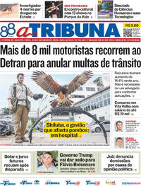 Capa do jornal A Tribuna 28/10/2026
