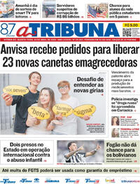 Capa do jornal A Tribuna 29/04/2026