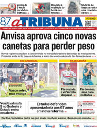 Capa Jornal A Tribuna