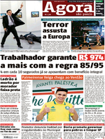 Capa do jornal Agora 20/12/2016