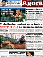Capa do jornal Agora 23/12/2016