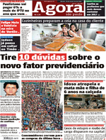 Capa do jornal Agora 24/12/2016