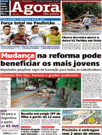 Capa do jornal Agora 02/02/2017