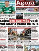 Capa do jornal Agora 03/02/2017