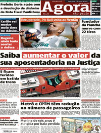 Capa do jornal Agora 03/03/2017