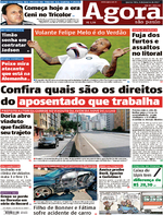 Capa do jornal Agora 04/01/2017